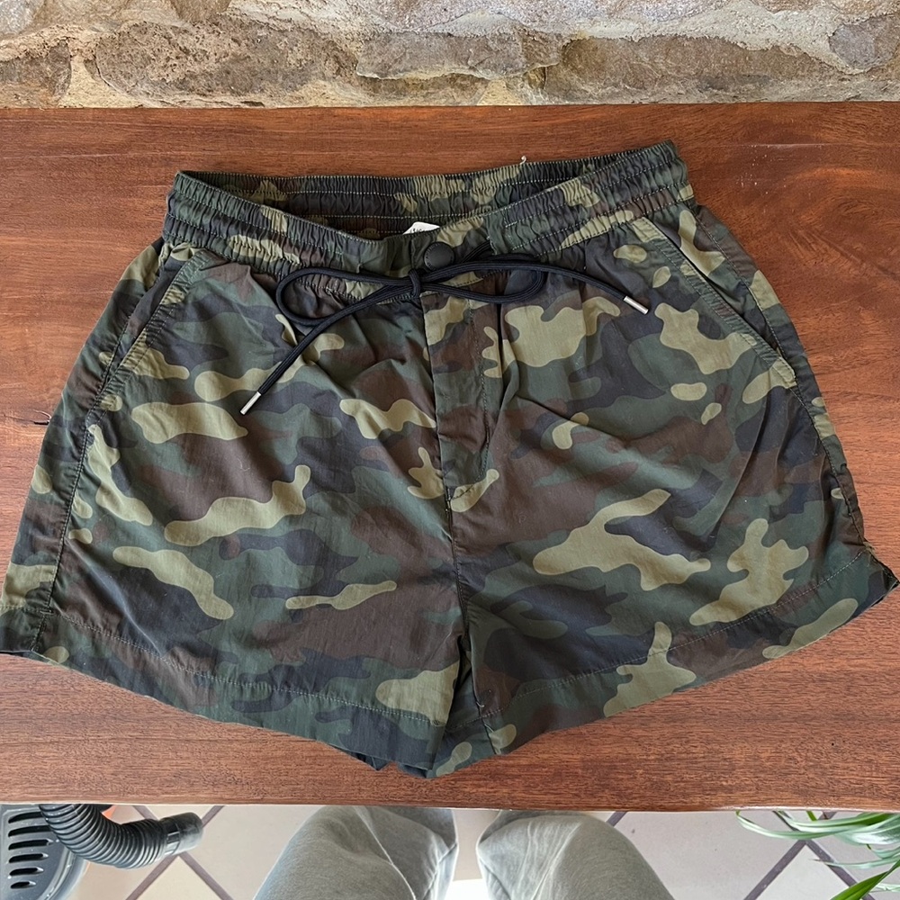 American Eagle Camouflage Nylon Shorts, size small - Picture 1 of 3